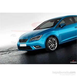 S-Dizayn Seat Leon 2013> Model Ve Üzeri Sis Farı Çerçevesi 2 Prç. Krom P.Çelik