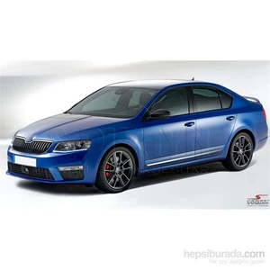 S-Dizayn Skoda Octavia A7 Kapı Koruma Çıtası Krom P.Çelik + Abs Plastik 8 Prç.