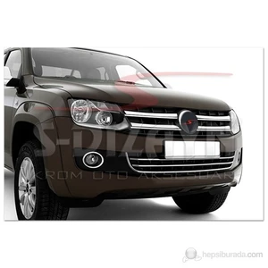 S-Dizayn Vw Amarok Sis Farı Çerçevesi 2 Prç. P.Çelik (2010>)
