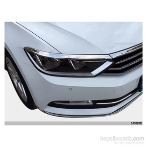 S-Dizayn Vw Passat B8 Krom Far Üzeri Çıta Seti 3 Prç. 2015 Ve Üzeri