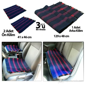 Oto Koltuk Kilim Minder 3'lü Set