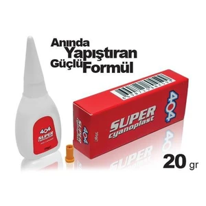 Süper Japon Genel Yapıştırıcı 1 Dk Güçlü Yeni Formül 20 Gr