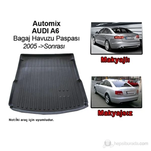 Audi A6 Sedan Bagaj Havuzu Paspası 2006->Sonrası