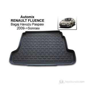 Renault Fluence Bagaj Havuzu Paspası 2009->Sonrası
