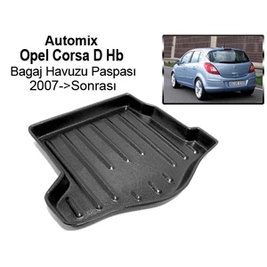 Opel Corsa D Hb Bagaj Havuzu Paspası 2007->Sonrası