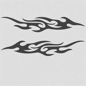 Tsc Araba Dış Ayna Sticker Alev Yapıştırması