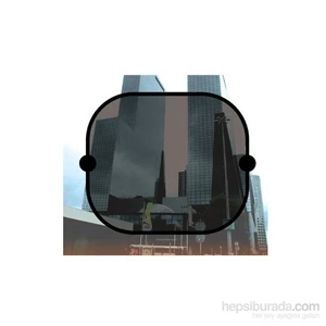 Çember Yan Cam Perdesi - Siyah