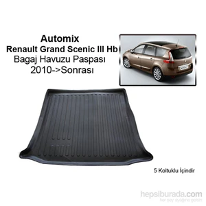 Renault Grand Scenic 3 Bagaj Havuzu 2010-2011