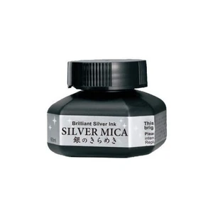 Silver Mica Metalik Gümüş Renk Mürekkep 60 Ml.