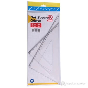Gönye seti 32 cm X 45 derece - 32 cm X 60 derece