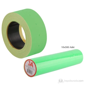3A Renkli Fiyat Etiketi 10x500 adet