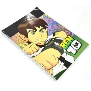 Ben 10 (A4) 80 Yp. Yaldızlı Gofreli Defter - Çizgili