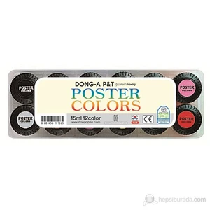 Poster Color Guaj Boya Seti 12 renk