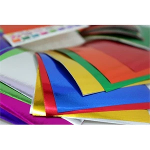 Metalik Fon Kartonu Karışık Renk 50 X 70-50'Li