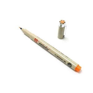 Pigma Brush Pen Çizim Kalemi Fırça Uçlu Orange Turuncu