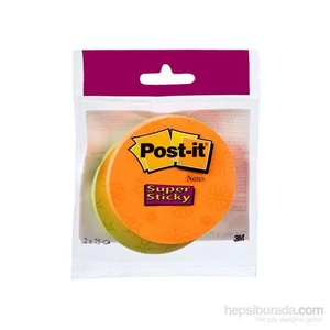 Post-it® Super Sticky Yuvarlak Sekilli Not 75 Yaprak x 2renk