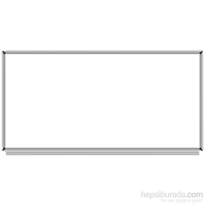 120x360 Emaye Duvara Monte Yazı Tahtası (Beyaz)