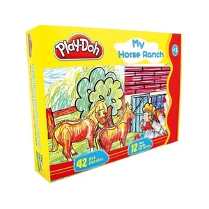 Play Dooh 12'Li Mini Yıkanabilir Keçeli Kalem Ve 42'Li Puzzle