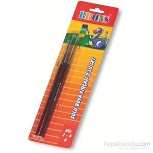 Br-244 Resim Fırçası 3 'lü Set 2-4-6