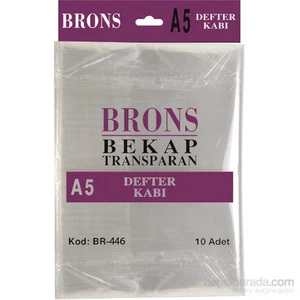 Br-446 Hazır Defter Kabı A5 Şeffaf 10 'lu Set