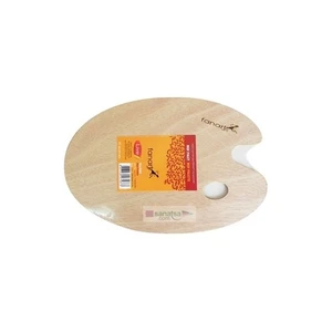 Mdf Ahşap Oval Palet 20X30x0.3 Cm