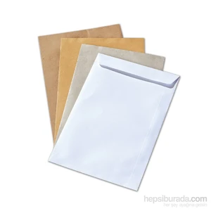 Asil Torba Zarf Ölçüleri 260X350 Beyaz 110 GR 250 Adet