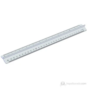 Plastik Cetvel 30 cm Tripli