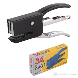 3A Pens Tipi Zımba Makinesi No:10 Siyah