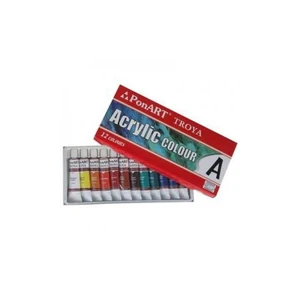 Troya Akrilik Boya 12 Renk X 12 Ml.
