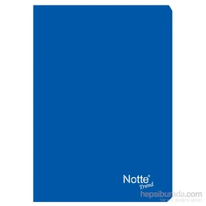 11357MV Mavi Plastik Kapak A5 Çizgili 80 Yaprak