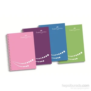 PP Kapak 4 Blm Renkli Kenar Çizgi Defter 100 Yaprak (5075400151)