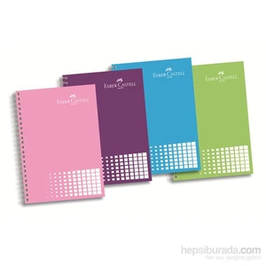 PP Kapak 4 Blm Renkli Kenar Kare Defter 120 Yaprak (5075400160)