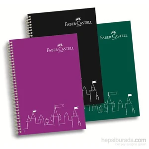 PP Kapak Koyu Renkler Kareli A4 Defter 80 Yaprak (5075400104)