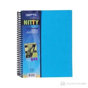Nitty Spiralli PP Kapak A4 200 Yaprak 7 Seperatörlü Defter