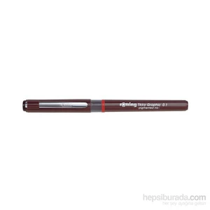 Tikky Grafik 0.1 Kalem Kırmızı Renk 1 Adet 0.1 mm İnce Uçlu Tasarım