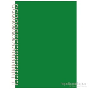 60140 Plastik Kapak Spiralli A4 Müzik Defteri 40 Yaprak Yeşil