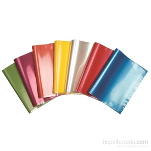 Br-457 Hazır Defter Kabı A4 Renkli Karışık 10 'lu Set Bantlı