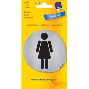 Wc Bayan Etiketi Gümüş 1 Adet