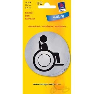 Wc Engelli Etiketi Gümüş 1 Adet