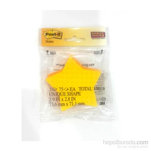 Post-İt Yapışkanlı Super Sticky Not Kağıdı Yıldız Şekilli