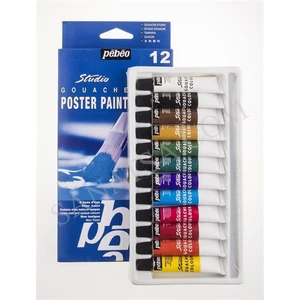 Pepeo Atölye Tipi  Guaj Boya 12 Ml. 12 Renk Set
