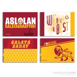 Keskin 300215-63 Galatasaray 25x35 cm Resim Defteri 15 Yaprak 1 adet