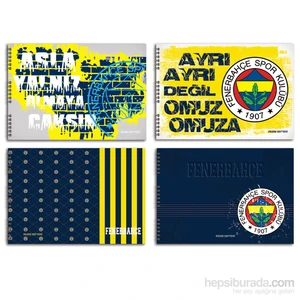 Keskin 300215-65 Fenerbahçe 25x35 cm Resim Defteri 15 Yaprak