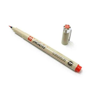 Pigma Brush Pen Çizim Kalemi Fırça Uçlu Red Kırmızı