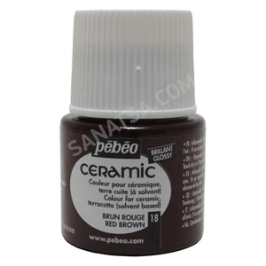 Ceramic Seramik Boyası 18 Red Brown