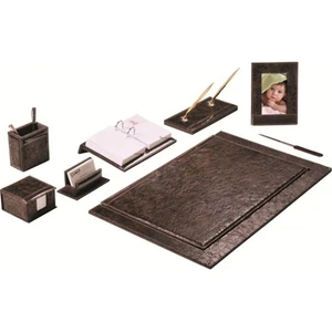 7128  Desktop 9 Parça Sümen Takımı  -  Koyu Kahverengi