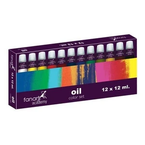 Academy Yağlı Boya Seti 12 Renk Tüp - 12 Ml