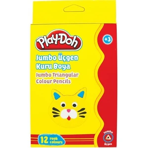 Ku008 12 Renk Jumbo Üçgen Kuru Boya