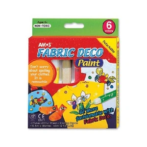 Fabric Deco Paint Sökülebilir Kumaş Boyası 5 Renk FRD10P6 eol