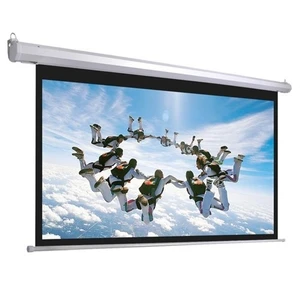 M70 180X180cm(70İnch) Motorlu Kumandalı Projeksiyon Perdesi-Beyaz Kasa